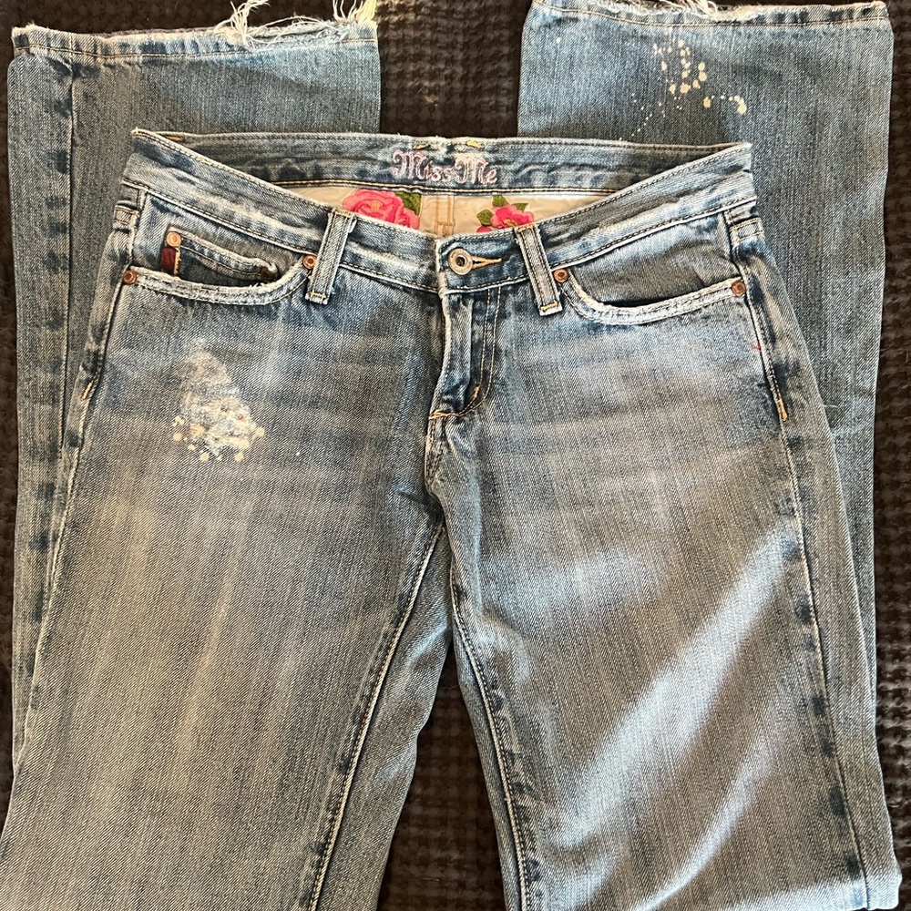 Miss Me Light Blue Straight Leg Jeans